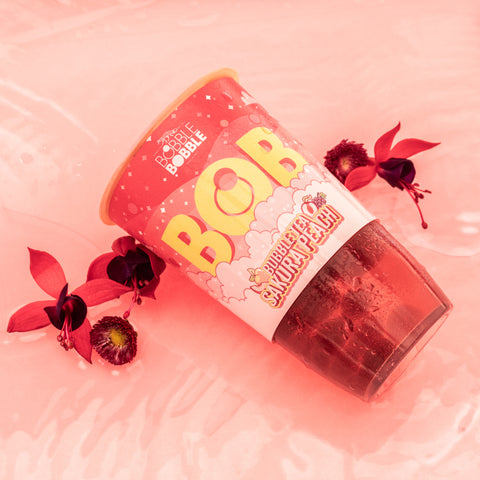 BOB BUBBLE TEA Ready to Drink Sakura Peach 360ml