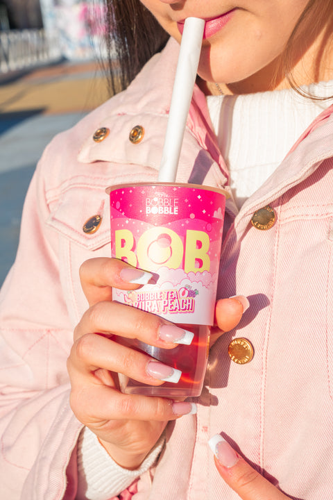 BOB BUBBLE TEA Ready to Drink Sakura Peach 360ml