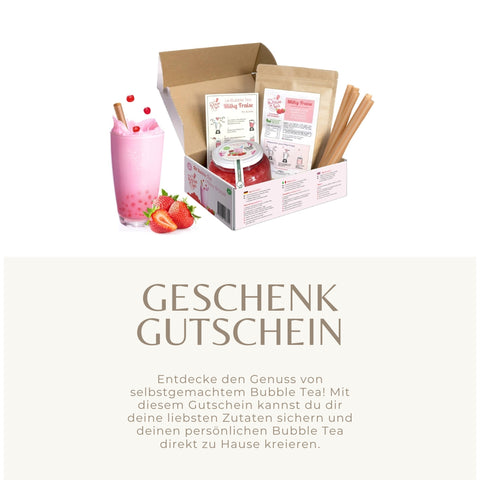 Mein Bubble Tea Geschenkgutschein