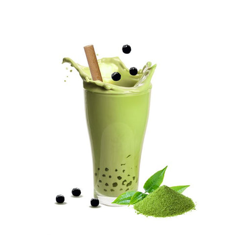 Bubble Tea Set für zu Hause - Matcha Latte für 8 Portionen