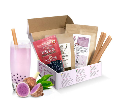 Bubble Tea Set für zu Hause - Milky Taro für 8 Portionen